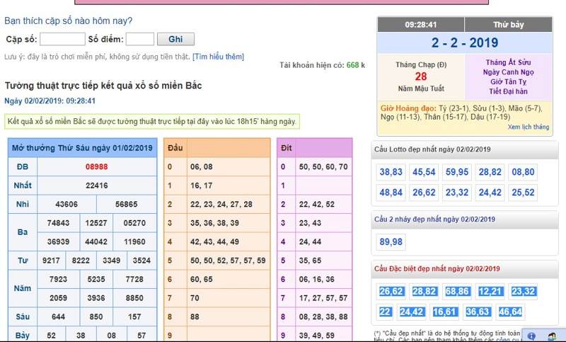 Hướng dẫn soi cầu miền Bắc Rồng Bạch Kim 2 nháy